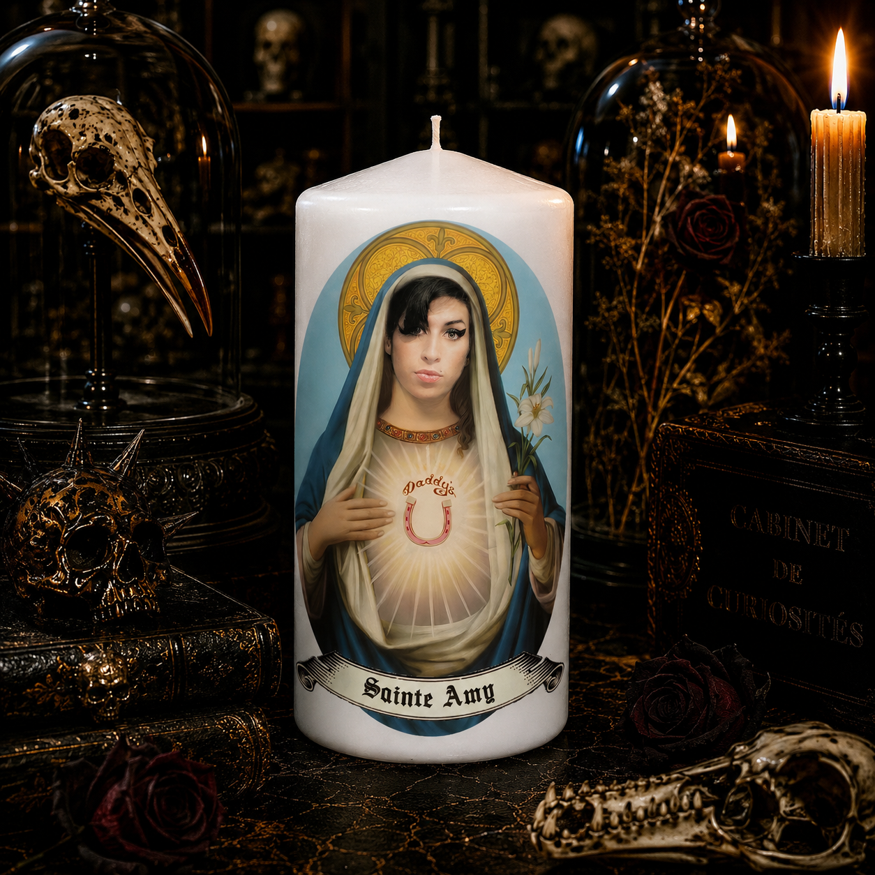 Bougie artisanale Sainte Amy Winehouse