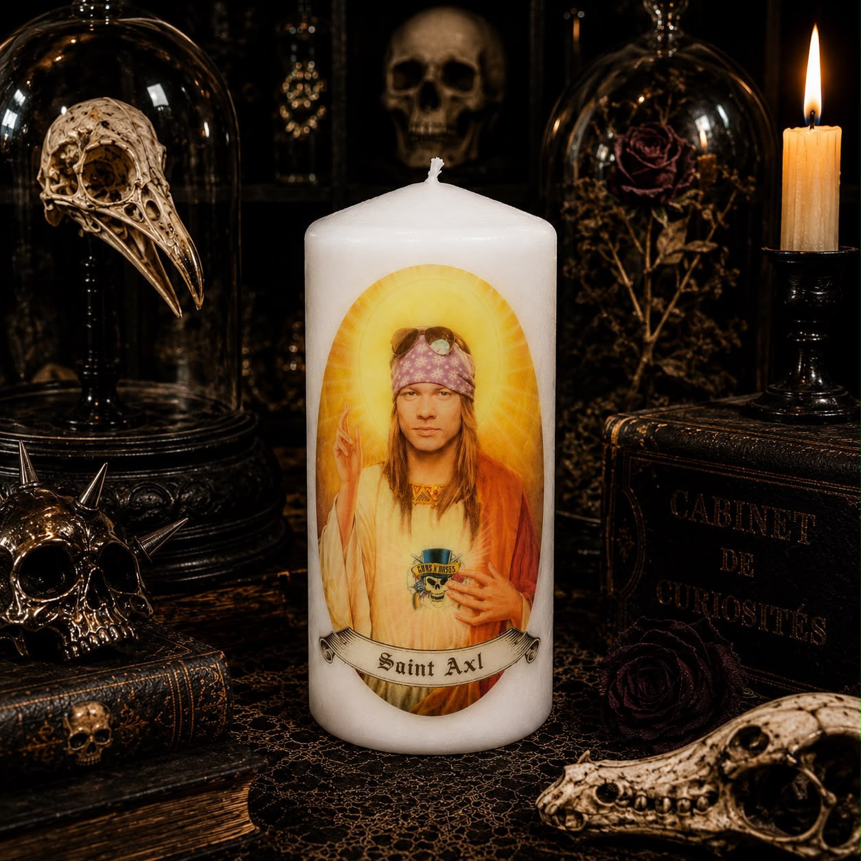 Vela artesanal Saint Axl Rose