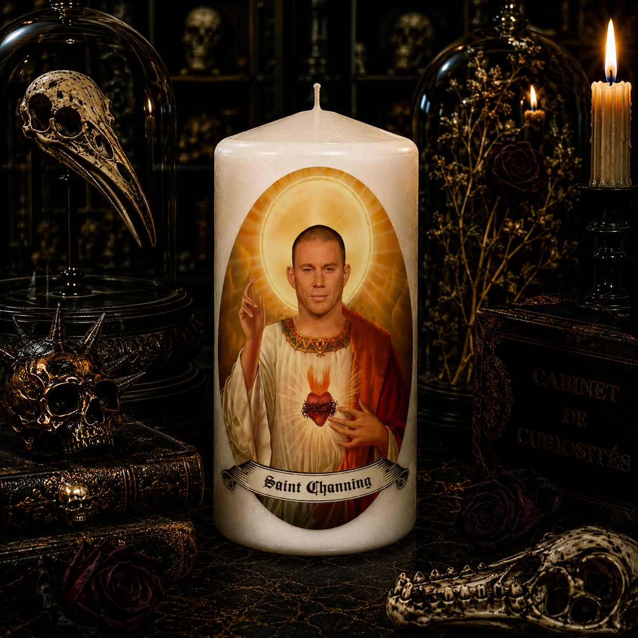 Bougie artisanale Saint Channing Tatum