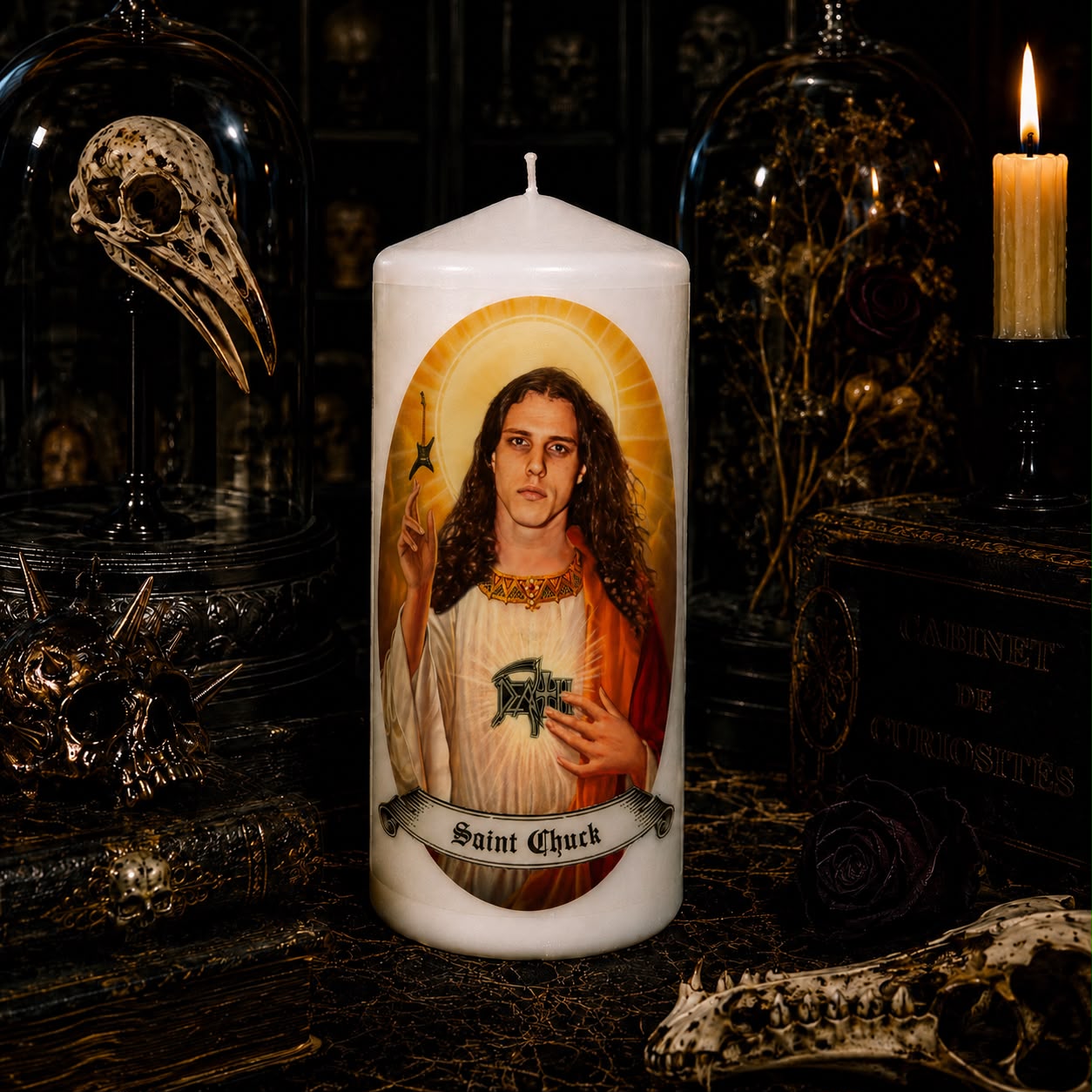 Vela artesanal Saint Chuck Schuldiner