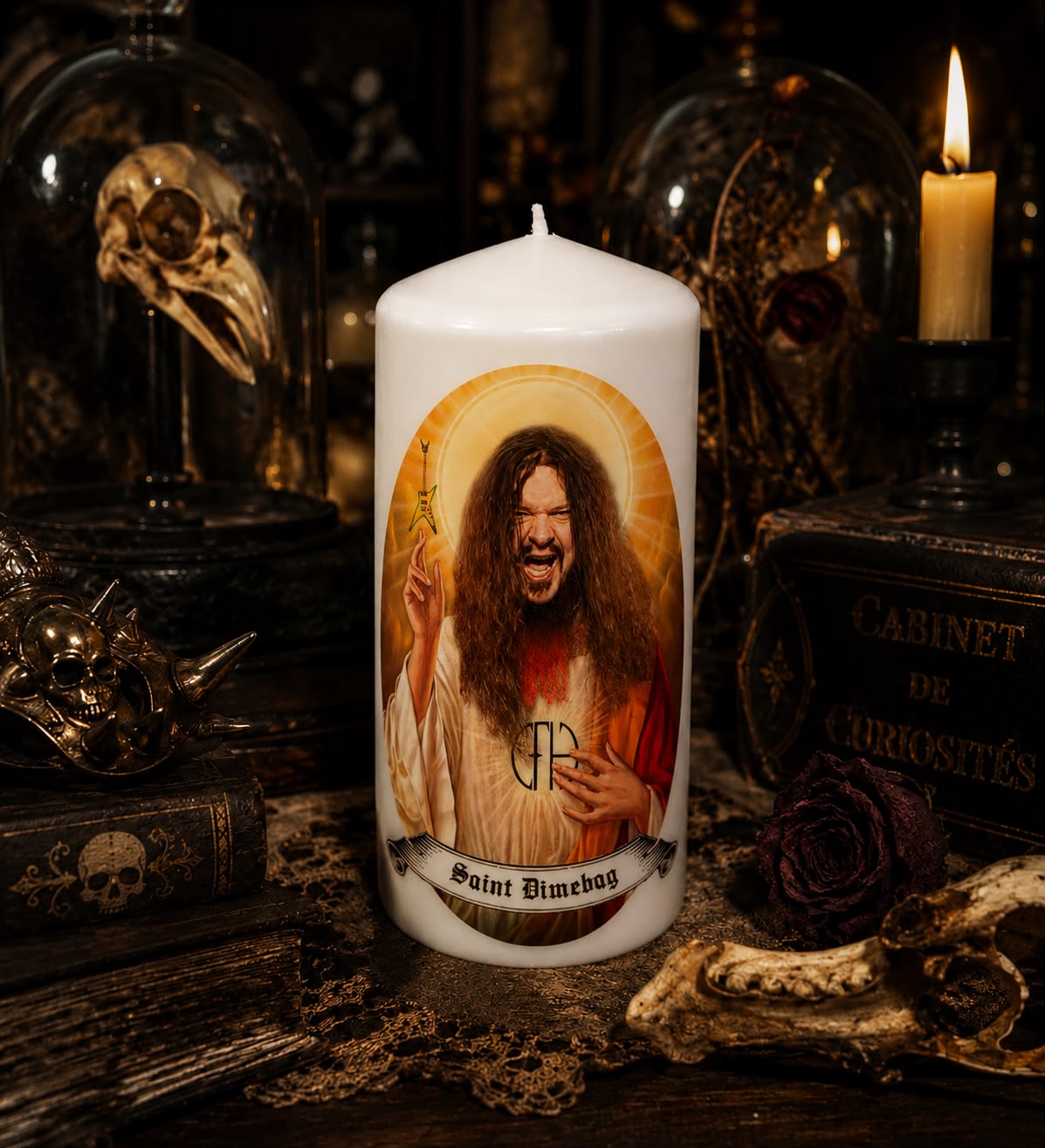 Vela artesanal Saint Dimebag