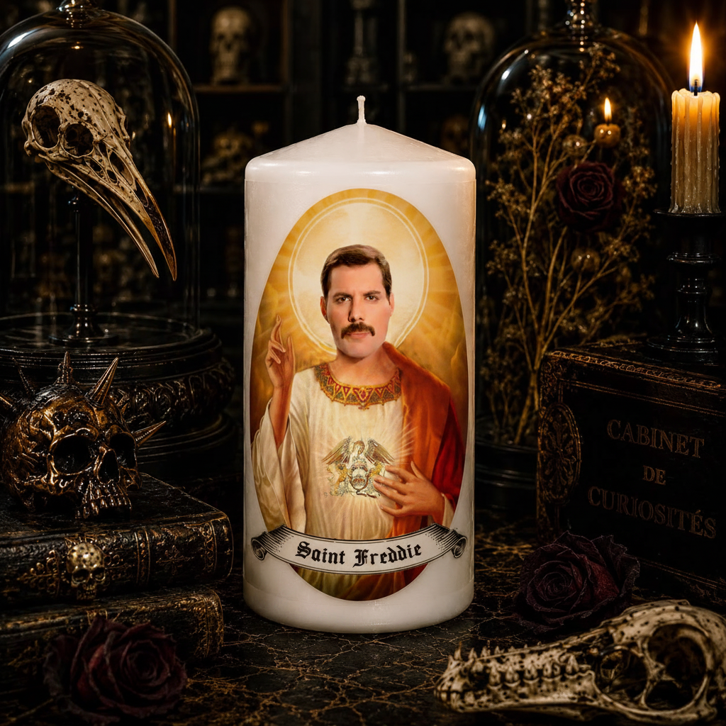 Bougie artisanale Saint Freddie Mercury