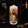 Handmade candle Saint Head