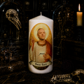 Saint Lars Ulrich handmade candle