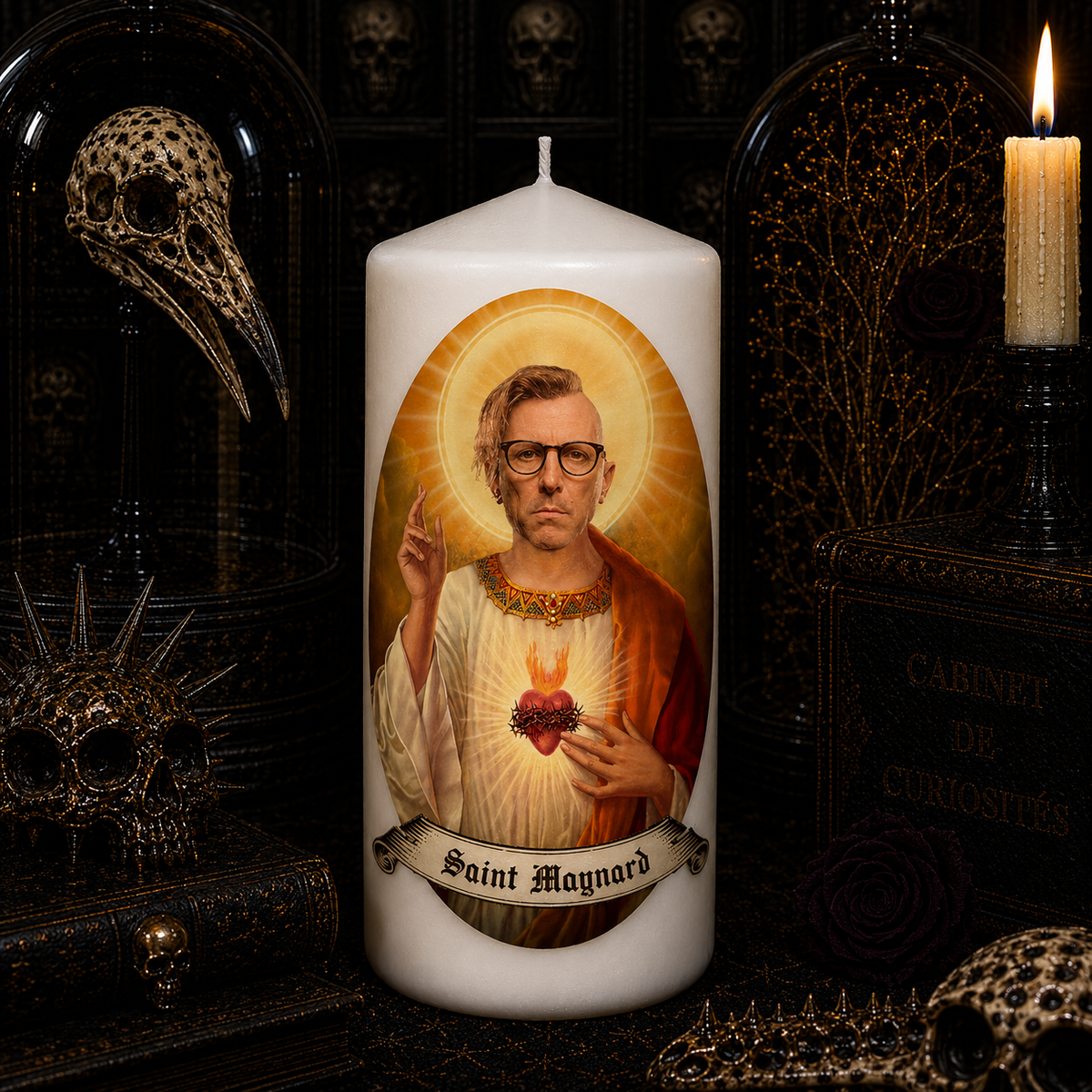 Handmade candle Saint Maynard James Keenan