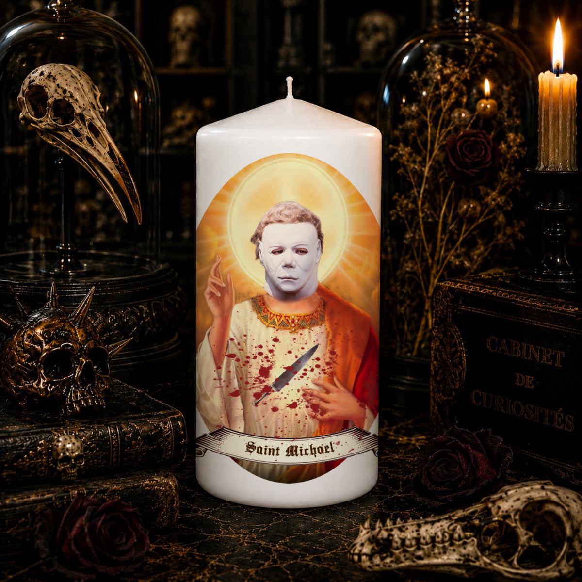 Bougie artisanale Saint Michael Myers