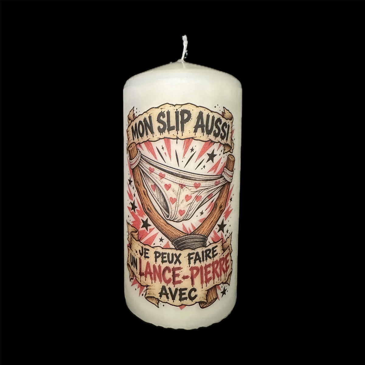 Bougie artisanale Mon slip aussi