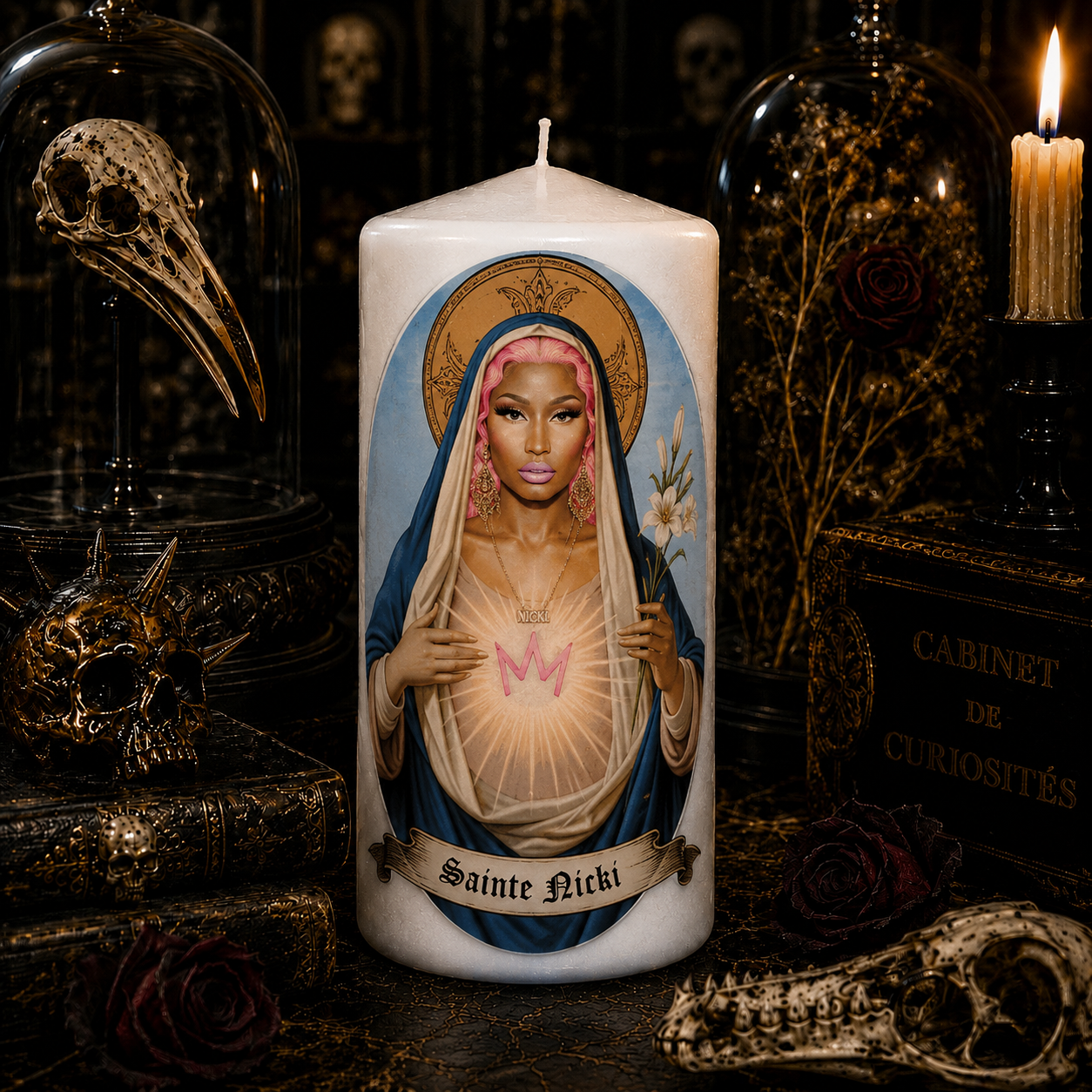 Bougie artisanale Sainte Nicki Minaj