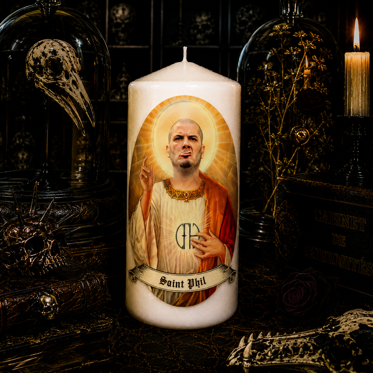 Vela artesanal Saint Phil Anselmo