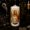 Saint Randy Blythe handmade candle