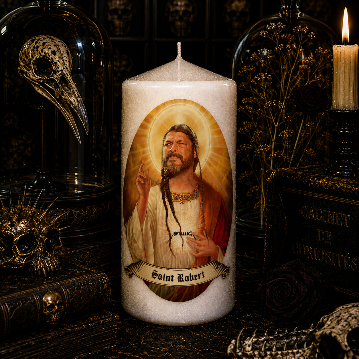 Handmade candle Saint Robert Trujillo