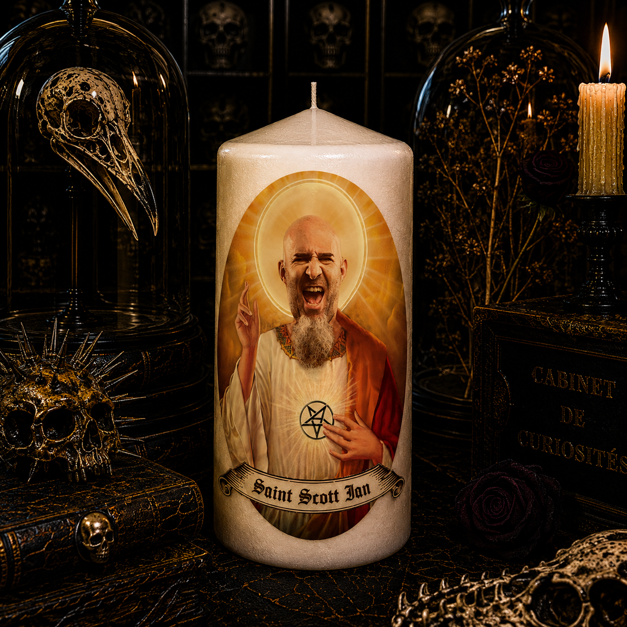 Handmade candle Saint Scott Ian Rosenfeld