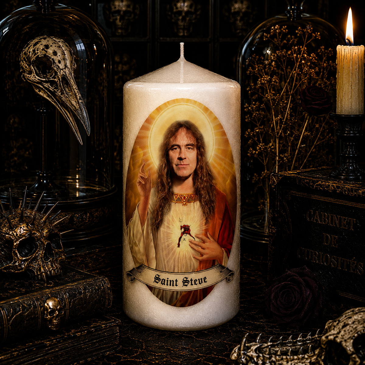 Vela artesanal Saint Steve Harris