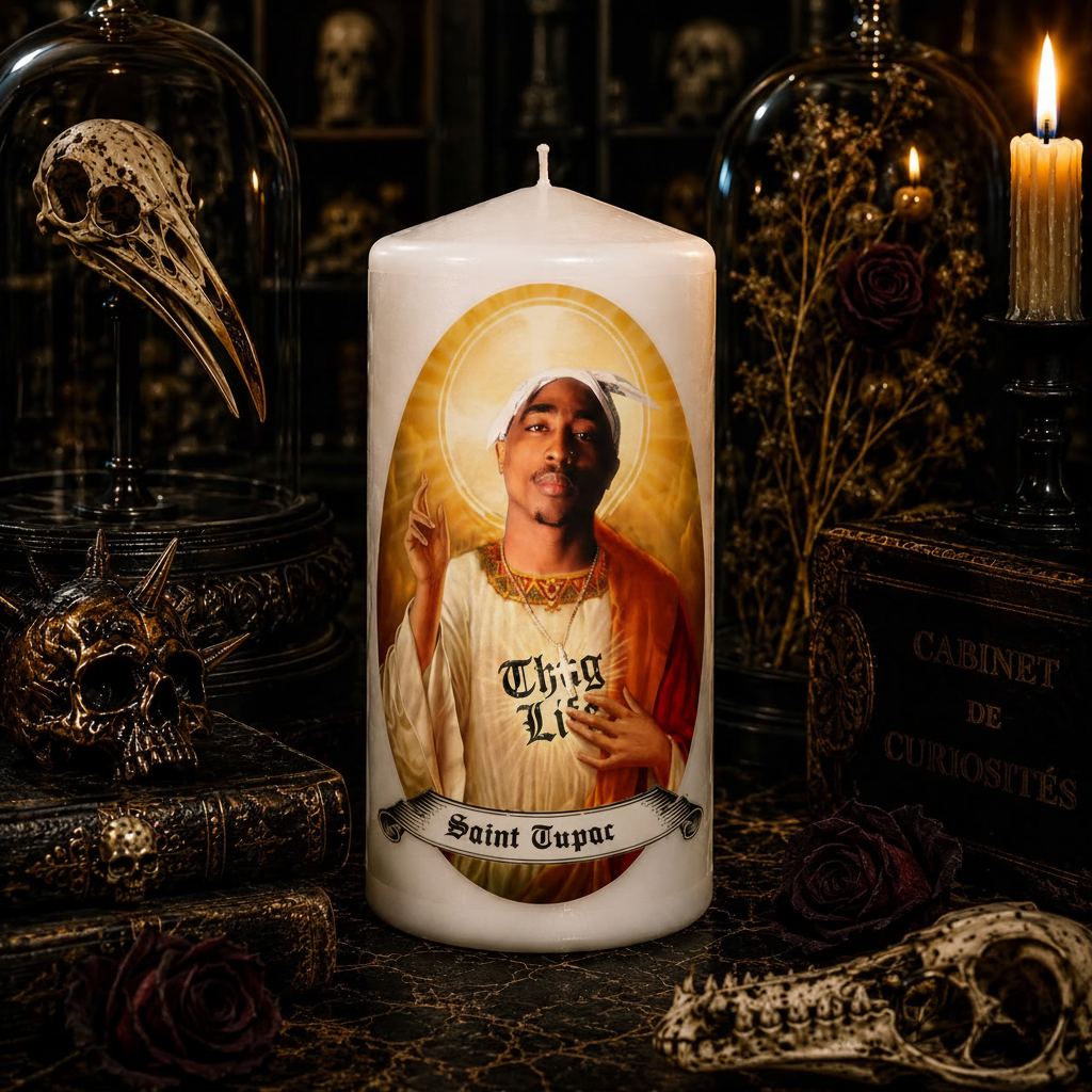 Bougie artisanale Saint Tupac Shakur