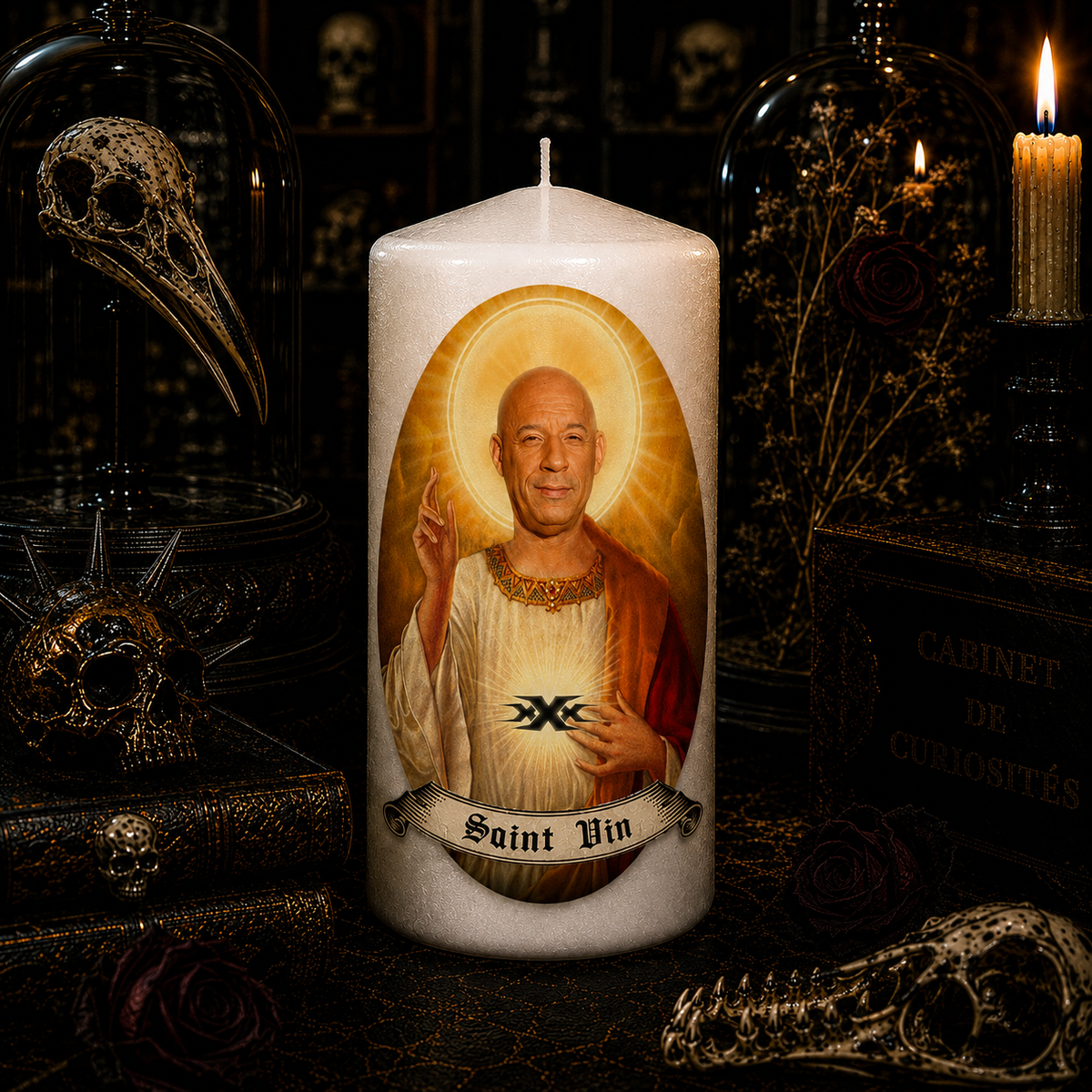 Bougie artisanale Saint Vin Diesel