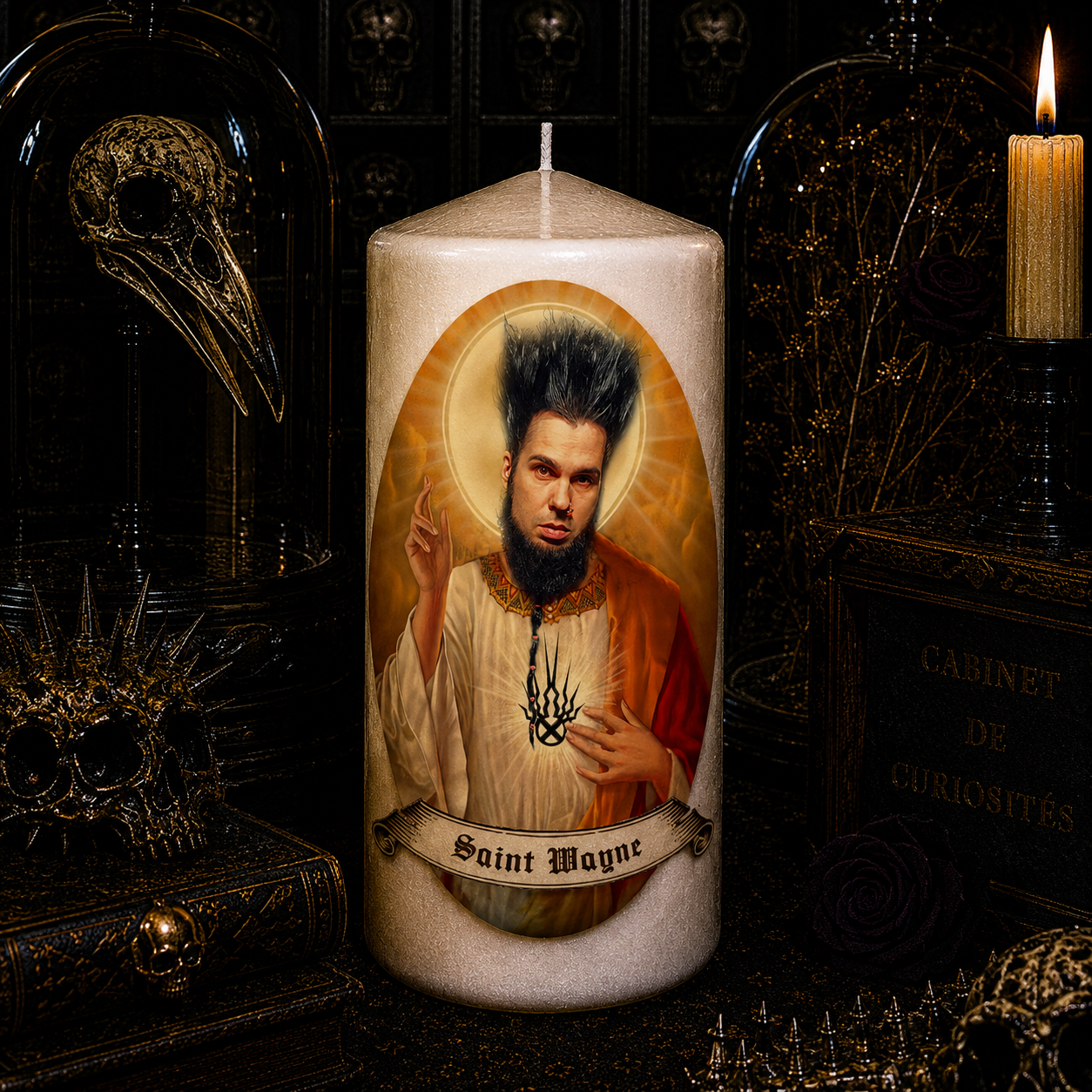 Vela artesanal Saint Wayne Static