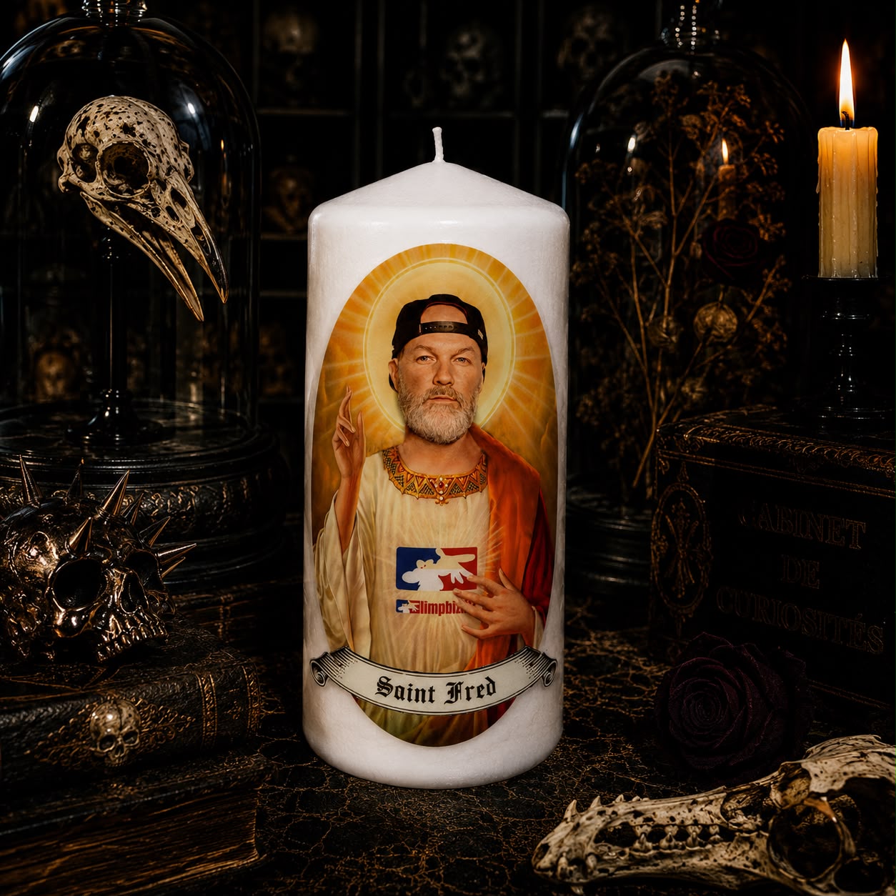 Handmade Saint Fred Durst Candle