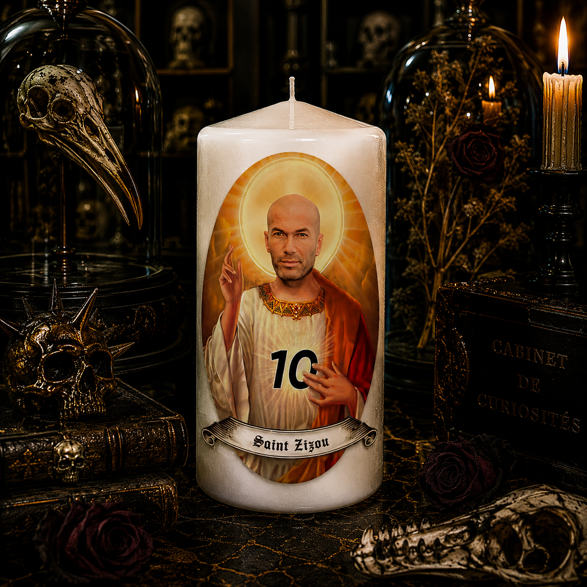 Bougie artisanale Saint Zinedine Zidane