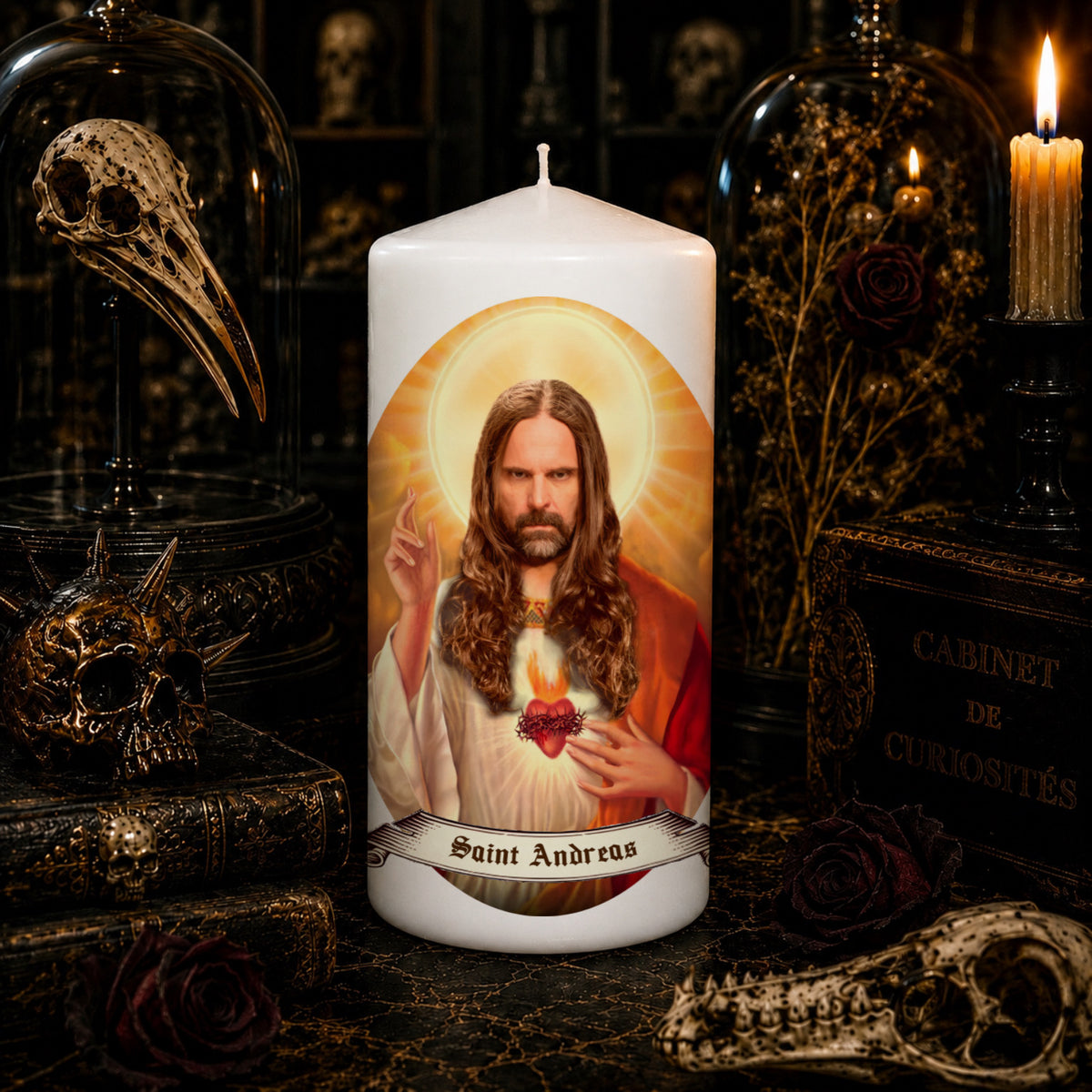 Bougie artisanale Saint Andreas Kisser