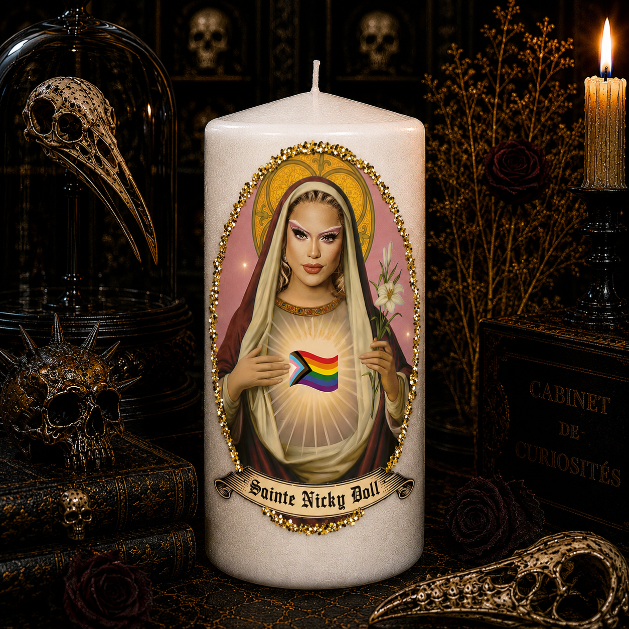 Vela artesanal Saint Alex Terrible